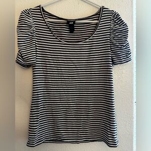 H&M Monochrome Striped Blouse